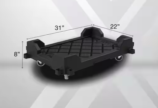 Heavy-duty tote dolly included with Beyond Tote Rentals packages